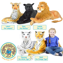 Load image into Gallery viewer, Timurova The White Tiger | 42 Inch Stuffed Animal Plush | By TigerHart Toys