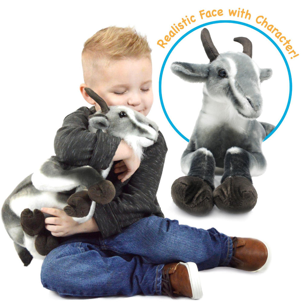 Patrick the Pygmy Goat | 18 Inch Stuffed Animal Plush | By