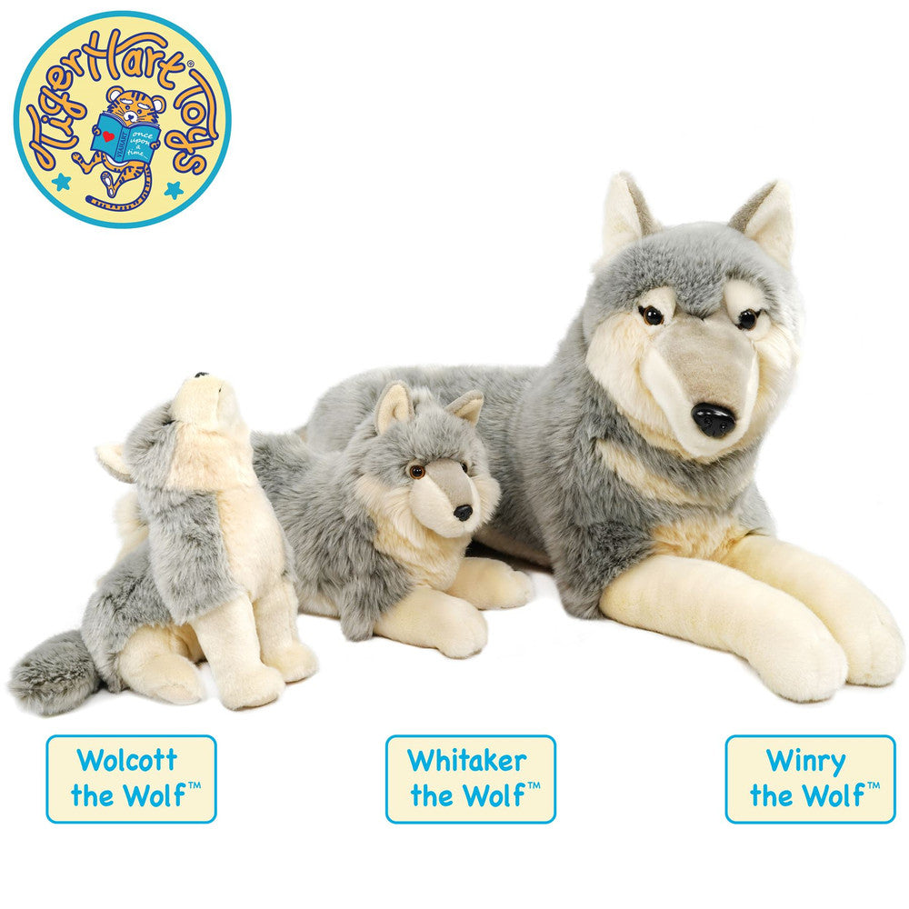 Winry The Wolf | 26 Inch Stuffed Animal Plush | By TigerHart Toys