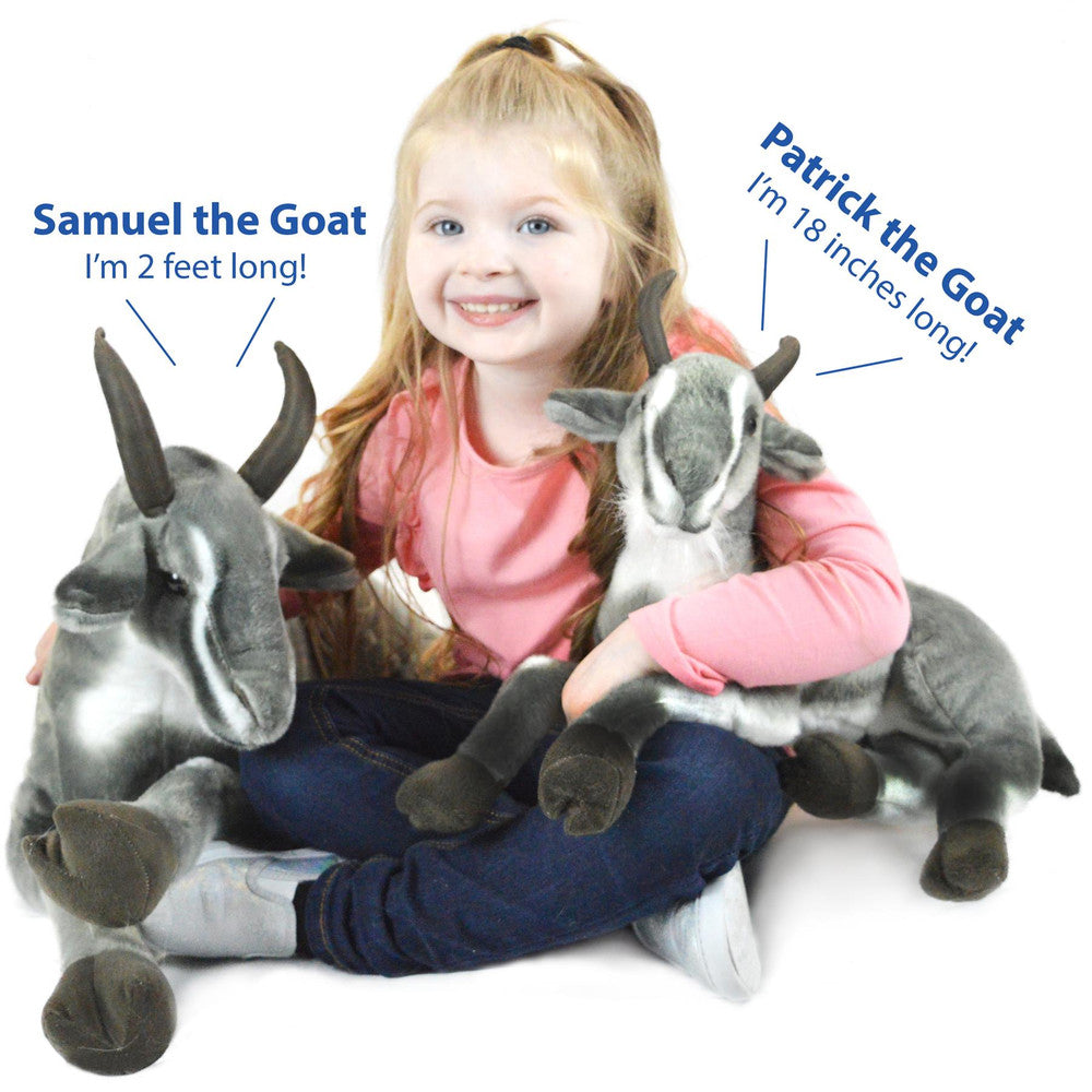 Patrick the Pygmy Goat | 18 Inch Stuffed Animal Plush | By