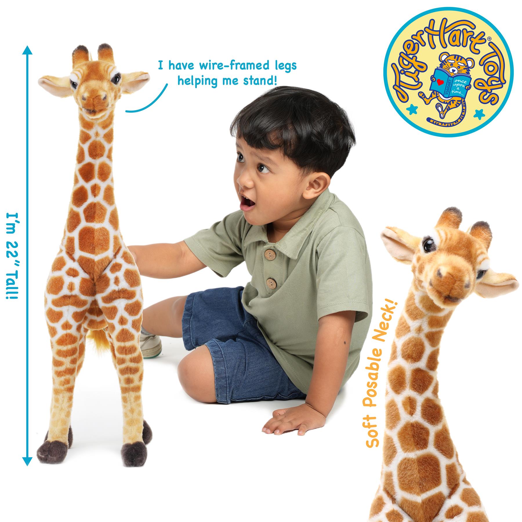 9.5-Inch Giraffe Stuffed Animal – Soft Plush Toy, Colorful & Cute, Perfect For Kids 9 thumbnail image