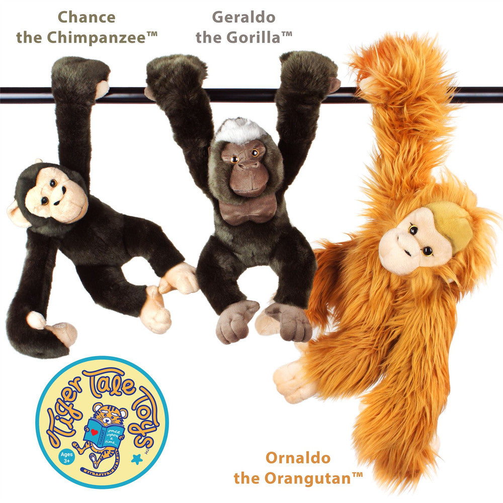 Geraldo The Gorilla | 15 Inch Stuffed Animal Plush | By TigerHart