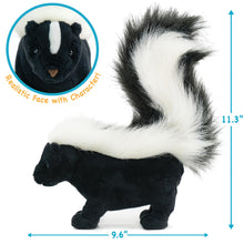Load image into Gallery viewer, TigerHart Seymour the Skunk - 11 Inch Stuffed Animal Plush
