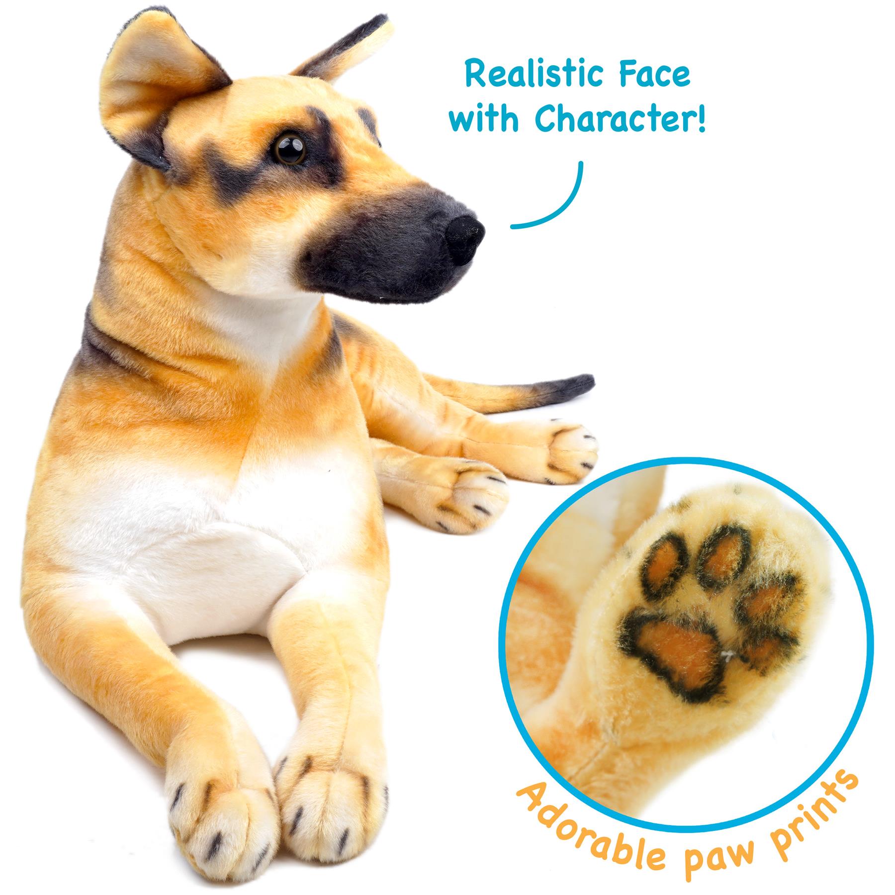 Gretchen The German Shepherd Stuffed Animal Plush – 15 Inch, Super Soft, By TigerHart Toys - View #3