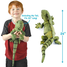 Load image into Gallery viewer, Igor The Iguana | 27 Inch Stuffed Animal Plush | By TigerHart Toys
