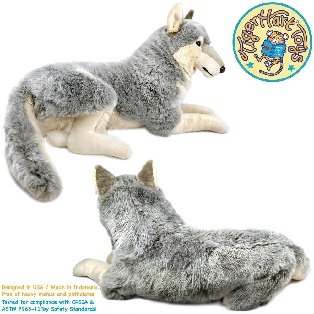 Winry The Wolf | 26 Inch Stuffed Animal Plush | By TigerHart Toys