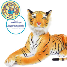 Load image into Gallery viewer, Rohit The Orange Bengal Tiger | 46 Inch Stuffed Animal Plush | By TigerHart Toys
