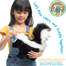 Load image into Gallery viewer, TigerHart Seymour the Skunk - 11 Inch Stuffed Animal Plush
