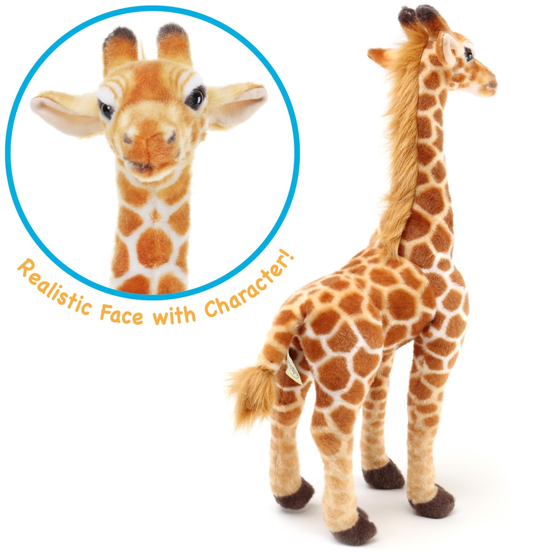 9.5-Inch Giraffe Stuffed Animal – Soft Plush Toy, Colorful & Cute, Perfect For Kids 6 thumbnail image