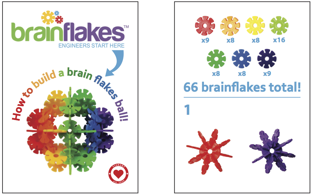 Brain Flakes Build Instructions, Videos, and Designs - VIAHART Toy Co